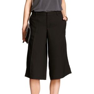 Black Culottes Pants Banana Republic